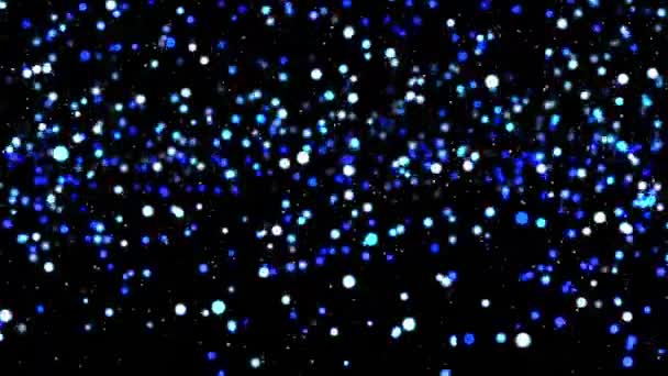 Animazione Punti Luce Sfondo Nero Natale Tradizione Concetto Celebrazione Video — Video Stock