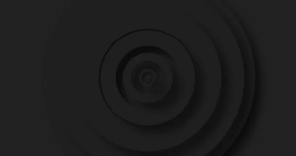 Изображение Слоев Черных Кругов Пульсирующих Черном Фоне Концепция Рисунка Цвета — стоковое фото