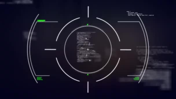 Animazione Della Rete Connessioni Tramite Elaborazione Dati Interfaccia Digitale Globale — Video Stock