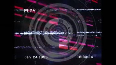 Kapsam taramasında parazitlenme. küresel sosyal medya, bağlantılar ve dijital arayüz konsepti dijital olarak oluşturulmuş video.