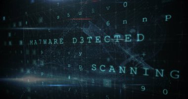 Arkaplan olarak veri şifreleme ve kodlama kavramına sahip kötü amaçlı bir yazılım saldırısı tarafından açılan siber güvenlik kilidi oluşturma görüntüsü