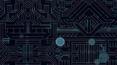 Siyah arkaplan üzerinde 6G metin ile bağlantı ağının animasyonu. küresel sosyal medya, bağlantılar ve dijital arayüz konsepti dijital olarak oluşturulmuş video.