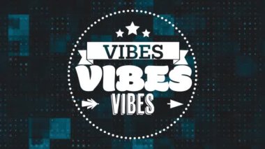 Siyah arkaplandaki titreşimlerin animasyonu. Sosyal medya ve iletişim arayüzü kavramı dijital olarak oluşturulmuş video.