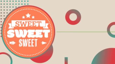 Yeşil arkaplanda tatlı metin animasyonu. Sosyal medya ve iletişim arayüzü kavramı dijital olarak oluşturulmuş video.