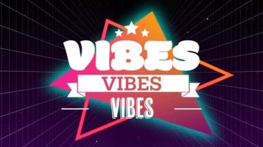 Siyah arkaplandaki titreşimlerin animasyonu. Sosyal medya ve iletişim arayüzü kavramı dijital olarak oluşturulmuş video.