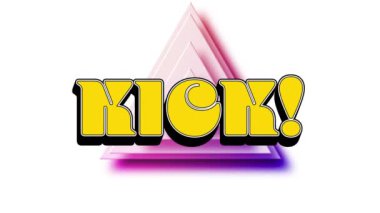 Beyaz arkaplanda tekme metninin canlandırması. Sosyal medya ve iletişim arayüzü kavramı dijital olarak oluşturulmuş video.