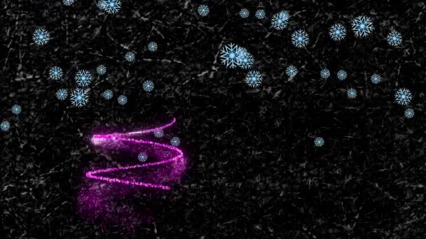 크리스마스 장식을 배경으로 애니메이션이다 크리스마스 디지털로 비디오 — 비디오