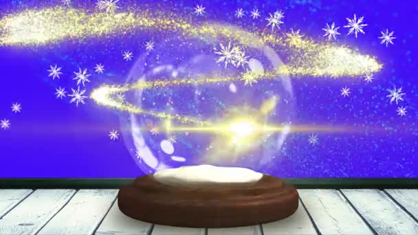 Animáció Diwali Szöveg Hógömb Hulló Csillag Esik Újév Hagyomány Ünnepség — Stock videók