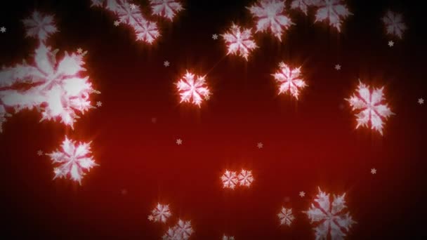 배경에 내리는 애니메이션 크리스마스 디지털 비디오 — 비디오