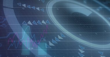 Kapsam taraması ve şebeke üzerinde veri işleme resmi. küresel bağlantı, teknoloji ve dijital arayüz kavramı dijital olarak oluşturulmuş görüntü.