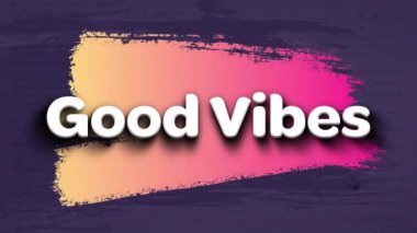 Renkli lekeler üzerinden iyi titreşimlerin animasyonu. Video oyunu, eğlence ve dijital arayüz kavramı dijital olarak oluşturuldu.