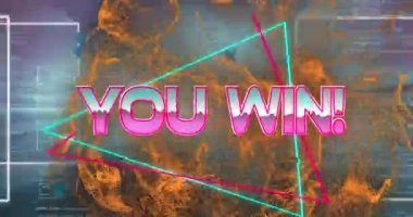 Sendeki animasyon, ışıldayan dalgalar ve renkli şekiller sayesinde metni kazanıyor. Video oyunu, eğlence ve dijital arayüz kavramı dijital olarak oluşturuldu.