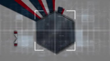 Bağımsızlık Günü 'nde konfeti radyal arka planda mesaj pankartıyla düşüyor. Amerikan bağımsızlık günü konsepti