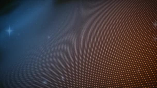 黒い背景に赤い点の上に星のアニメーション クリスマス 伝統とお祝いのコンセプトデジタルで生成されたビデオ — ストック動画