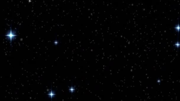 Анімація Гілок Ялинок Прикрасою Над Снігом Падає Різдво Традиція Концепція — стокове відео