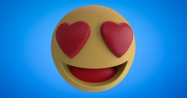 Beeld Van Liefde Zoals Boze Verdrietige Emoji Iconen Verschijnen Verdwijnen — Stockfoto