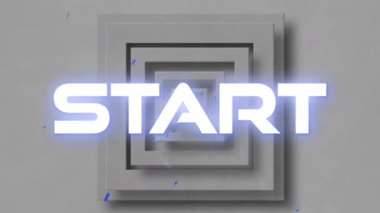 Beyaz arkaplanda başlangıç metninin canlandırması. Sosyal medya ve iletişim arayüzü kavramı dijital olarak oluşturulmuş video.