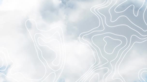 Animação Linhas Móveis Sobre Céu Nublado Natal Tradição Conceito Celebração — Vídeo de Stock