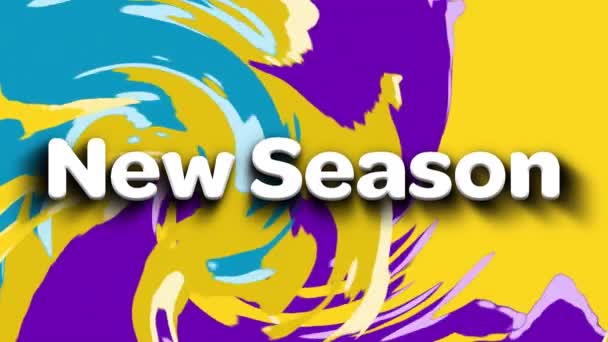 배경의 새로운 시즌의 애니메이션 디지털 비디오 — 비디오
