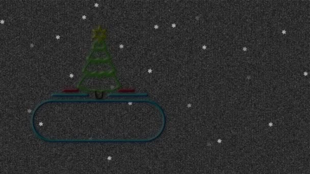 크리스마스 장식을 배경으로 애니메이션이다 크리스마스 디지털로 비디오 — 비디오