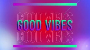 Parlak pembe ve mor arkaplan üzerinde titreşimli metin animasyonu. Video oyunu, eğlence ve dijital arayüz kavramı dijital olarak oluşturuldu.