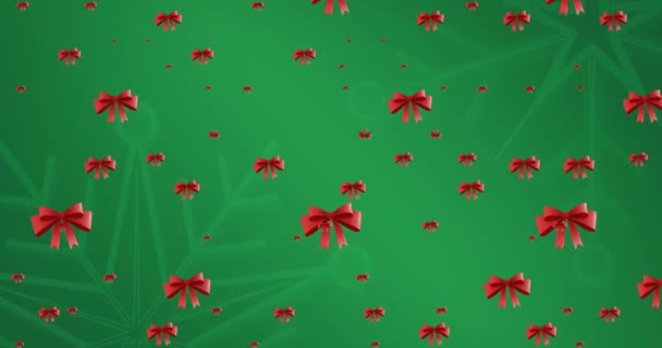 배경에 떨어지는 애니메이션 크리스마스 디지털로 비디오 — 비디오