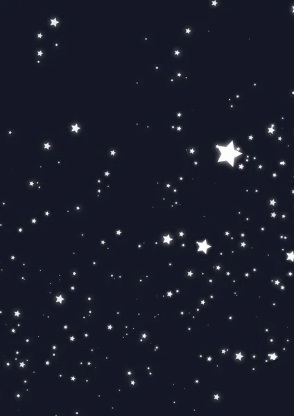 Digitálisan Generált Kép Több Ragyogó Csillag Ikonok Fekete Háttér Ünnepi — Stock Fotó