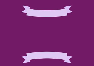 Pembe arkaplanda fotokopi alanına karşı kurdele afişinin dijital olarak oluşturulmuş görüntüsü. dekoratif vektör illüstrasyon kavramı