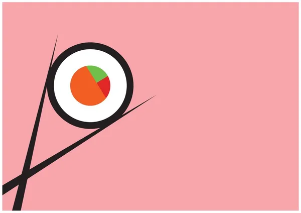 Ψηφιακή Εικόνα Από Μπολ Ρυζιού Και Chopsticks Εικονίδια Ροζ Φόντο — Φωτογραφία Αρχείου