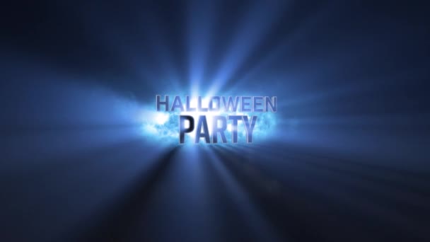 Animazione Testo Halloween Nuvole Sfondo Marino Horror Paura Tradizione Halloween — Video Stock