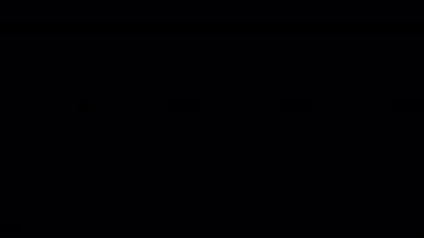 Siyah Turuncu Arka Planda Kan Korkunç Şekiller Cadılar Bayramı Geleneği — Stok video