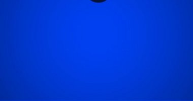 Mavi arka planda noel hediyelerinin canlandırılması. Noel, gelenek ve kutlama konsepti dijital olarak oluşturuldu.