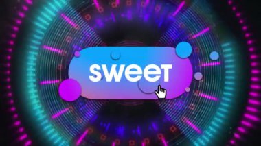 Kırmızı sıvı arkaplan üzerinde funk metin animasyonu. Geçmişi. Sosyal medya ve iletişim konsepti dijital olarak oluşturulmuş video.