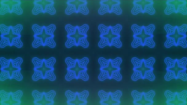 Animación Formas Azules Moviéndose Sobre Fondo Negro Concepto Interfaz Comunicación — Vídeo de stock
