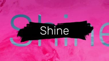 Pembe arka planda parlak metin animasyonu. Geçmişi. Sosyal medya ve iletişim konsepti dijital olarak oluşturulmuş video.