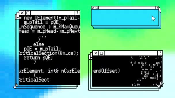 Animation Der Datenverarbeitung Auf Schwarzem Hintergrund Social Media Und Kommunikationskonzept — Stockvideo