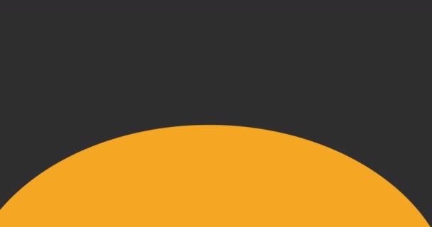 灰色のオレンジ色のハロウィンカボチャのアニメーション ハロウィーンの伝統とお祝いのコンセプトデジタル生成ビデオ — ストック動画