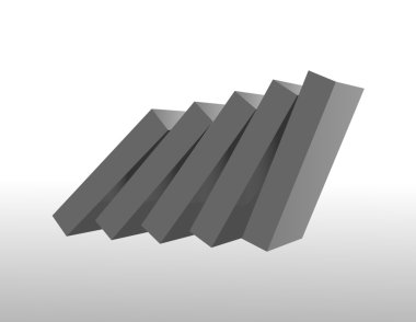 vektör düşen gri çubuklar