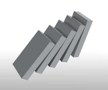 vektör düşen gri çubuklar