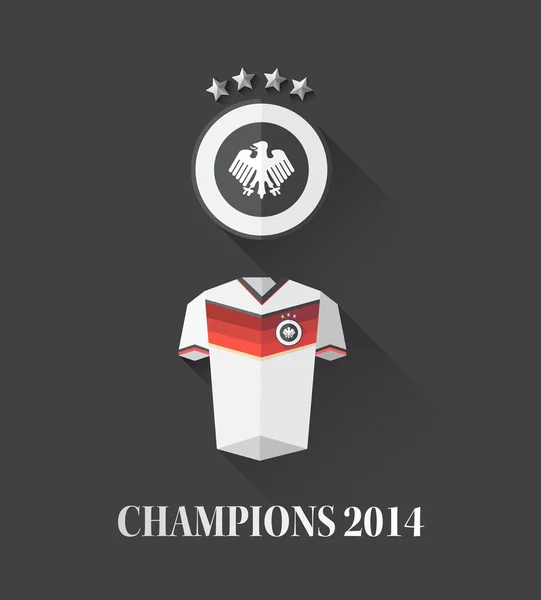 Vectores campeones mundiales de Alemania — Vector de stock