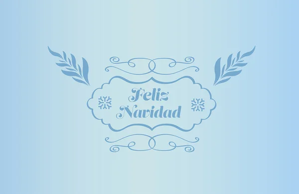 Feliz vetor de Natal em espanhol — Vetor de Stock