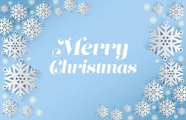 kar taneleri ile Merry christmas vektör