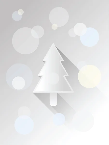 Christmas tree vector with circles — Stock Vector