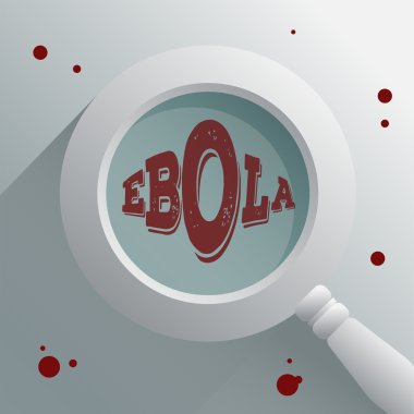 Ebola Büyüteç vektör altında