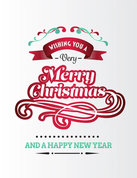 Merry christmas vector with text — Stock Vector