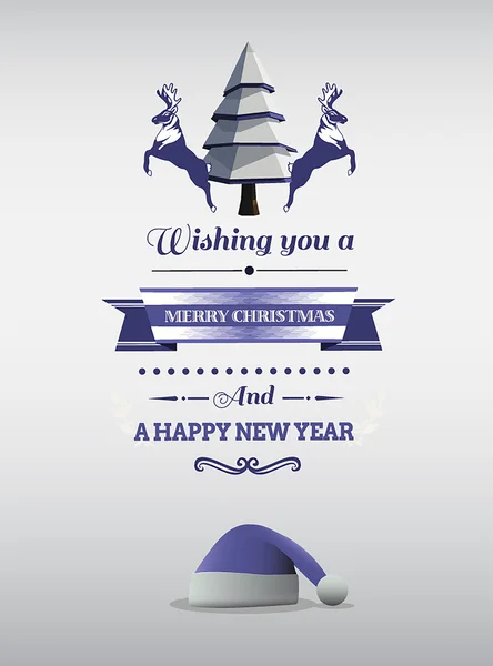 Joyeux vecteur de Noël avec de jolies illustrations — Image vectorielle