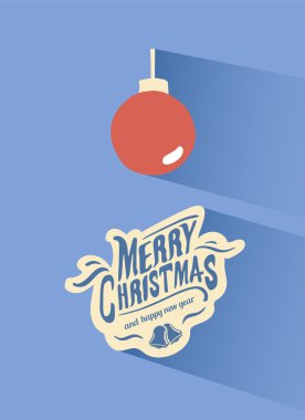 Önemsiz şey ile neşeli Noel vektör