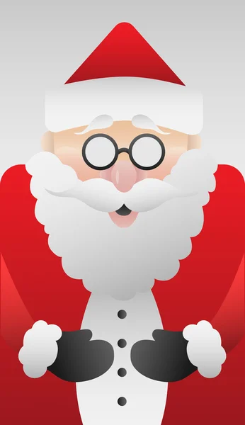 Drăguț santa claus vector — Vector de stoc