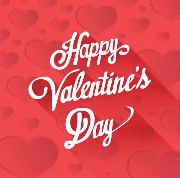 Glücklicher Valentinstag-Vektor mit Herzmuster — Stockvektor