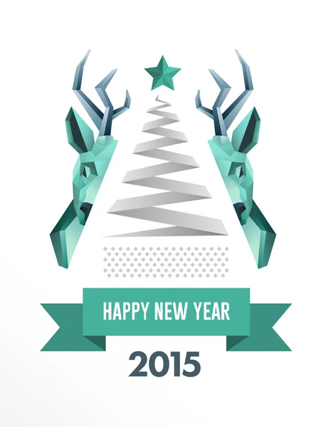 Happy new year 2015 vector — Stock Vector